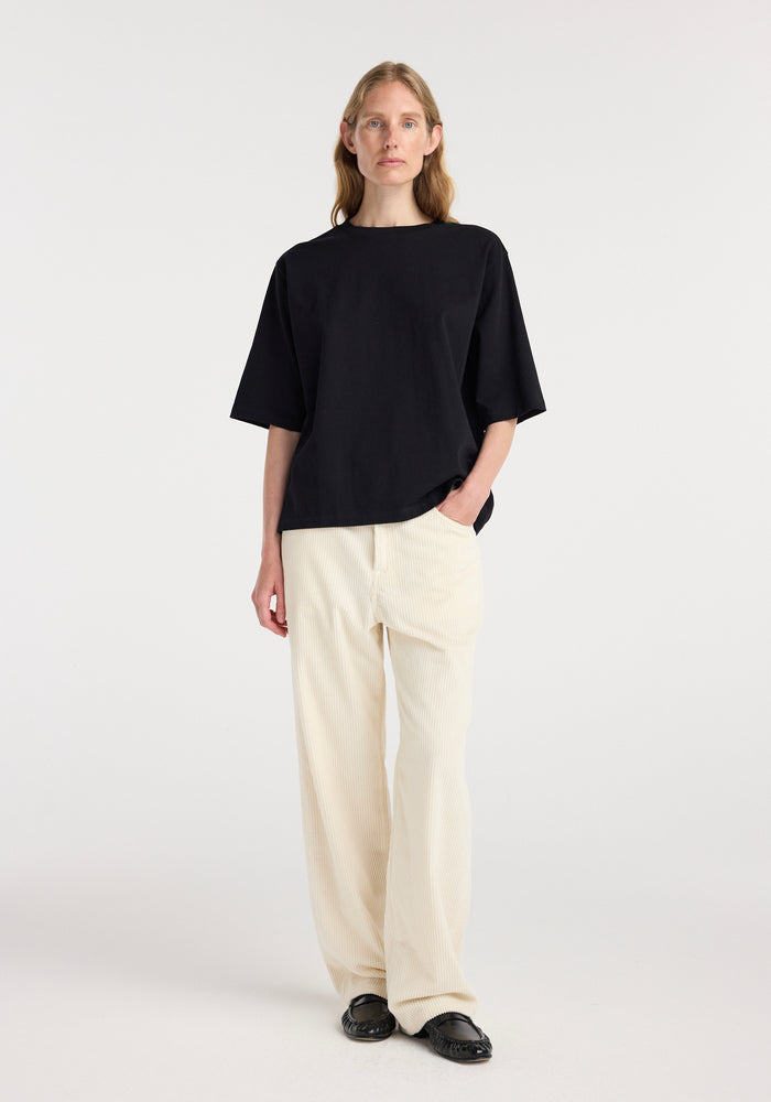 Oversized cotton t-shirt | black