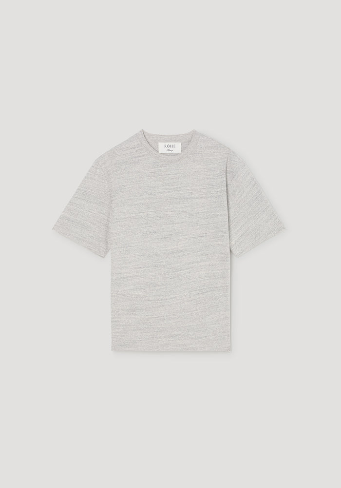 Japanese mouliné jersey t-shirt | grey mouliné