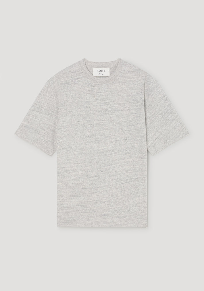 Japanese mouliné jersey t-shirt | grey mouliné