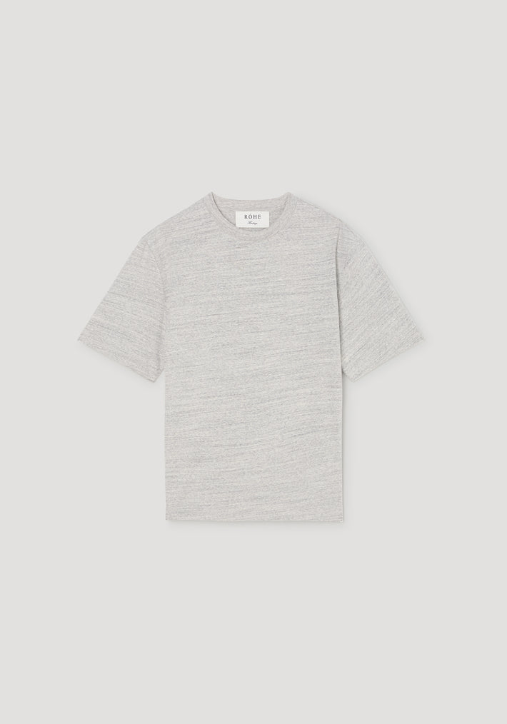Japanese mouliné jersey t-shirt | grey mouliné