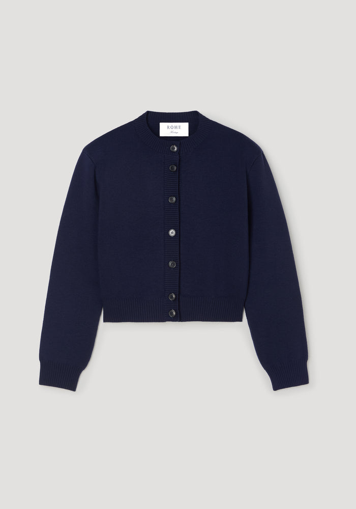 Statement shoulder cardigan | navy