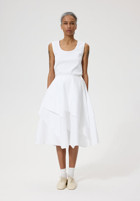 Kiku skirt | optic white