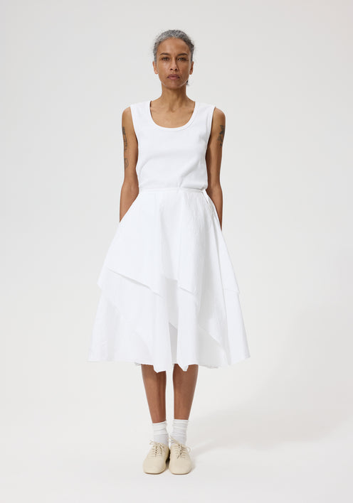 Kiku skirt | optic white