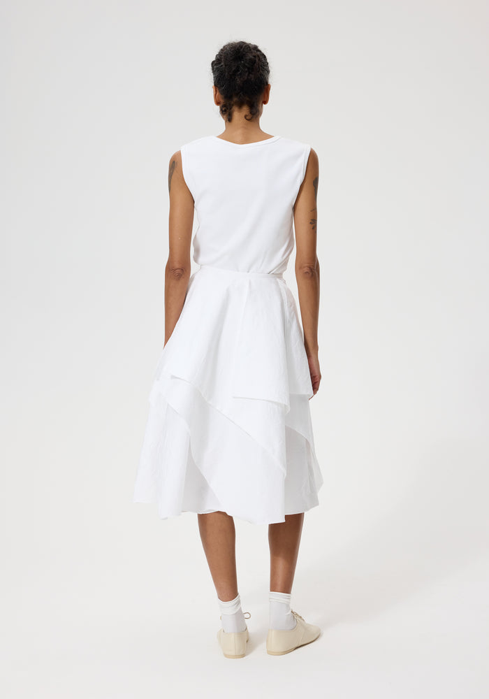 Kiku skirt | optic white