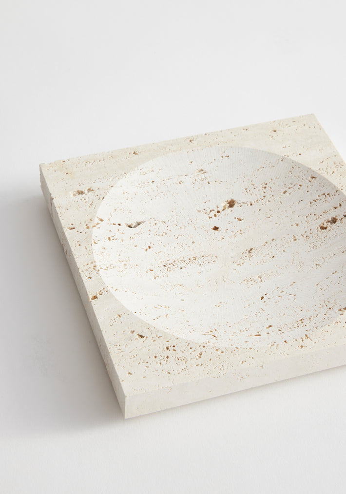 Small tray | travertine