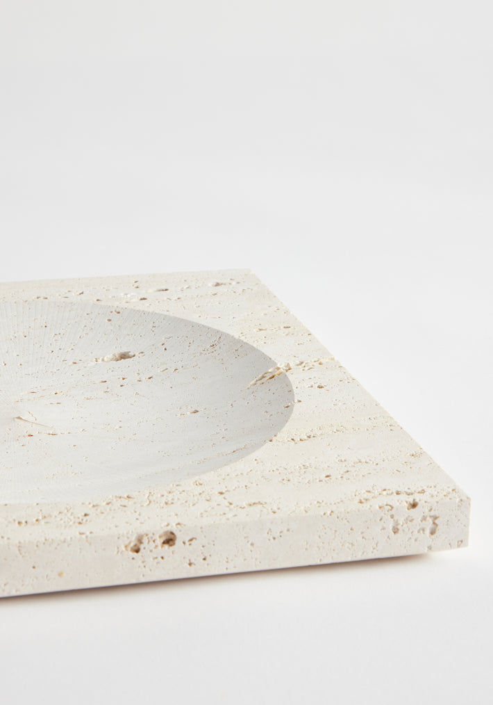 Medium tray | travertine