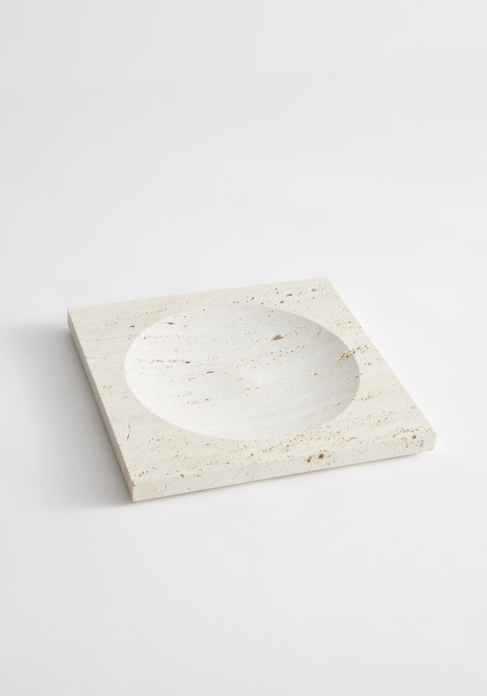 Medium tray | travertine