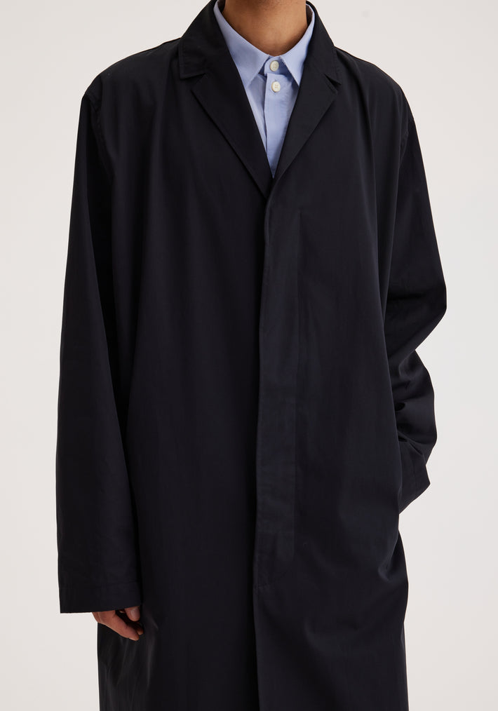 Gabardine trench coat | noir
