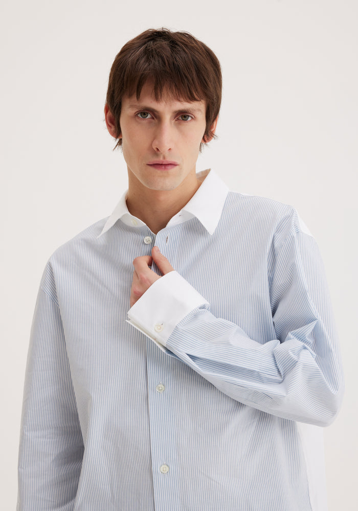 Reimagined banker shirt | office stripe
