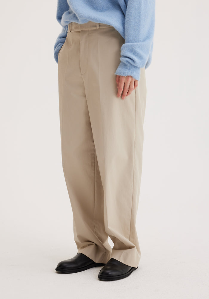 Wide leg trousers | sand