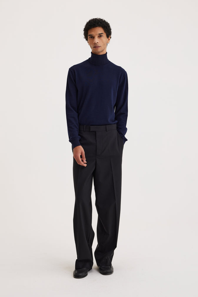 Tailored wide leg trousers | noir