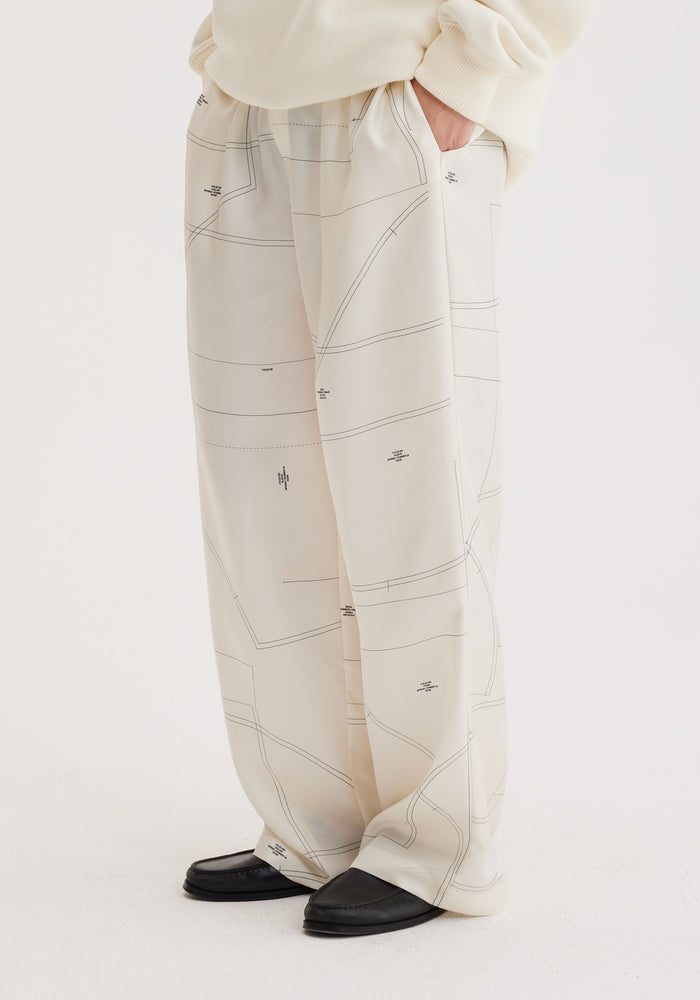 Wide leg silk trousers | patternmaking