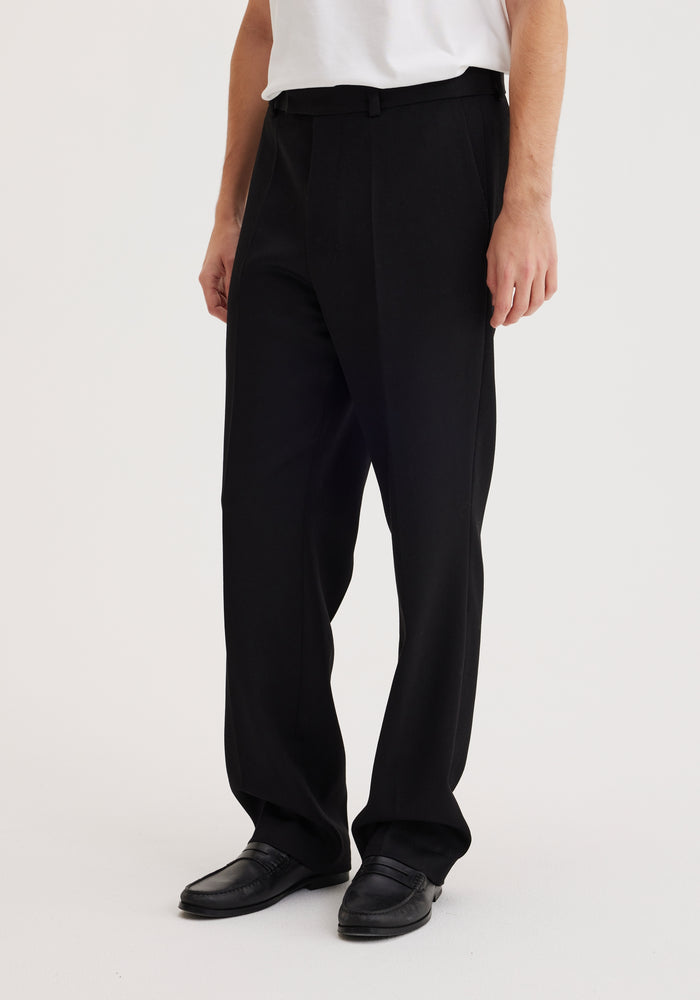 Classic tailored wool trousers | noir