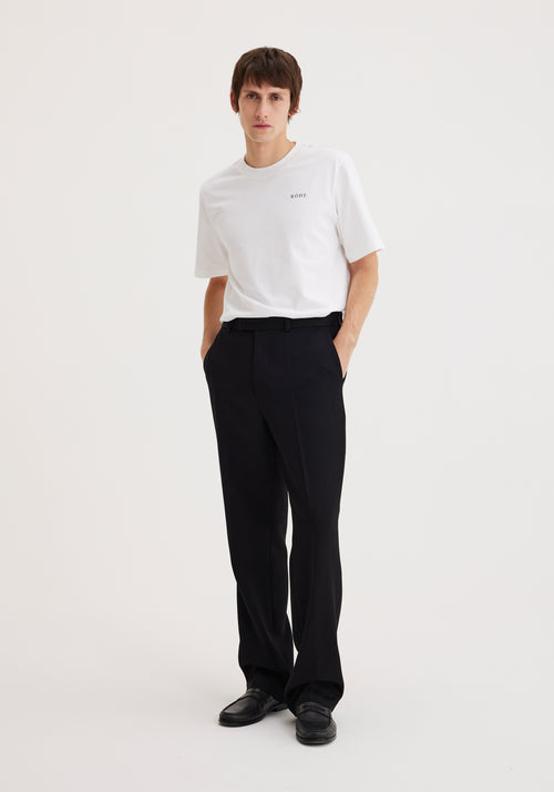 Classic tailored wool trousers | noir