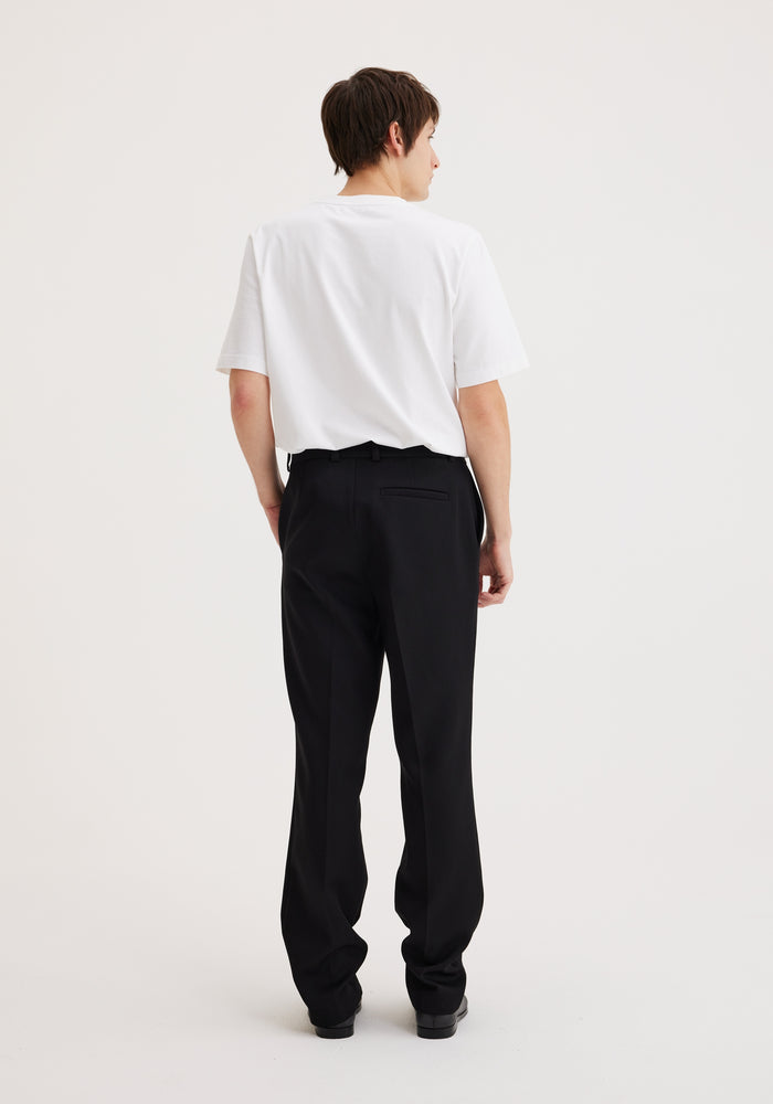 Classic tailored wool trousers | noir