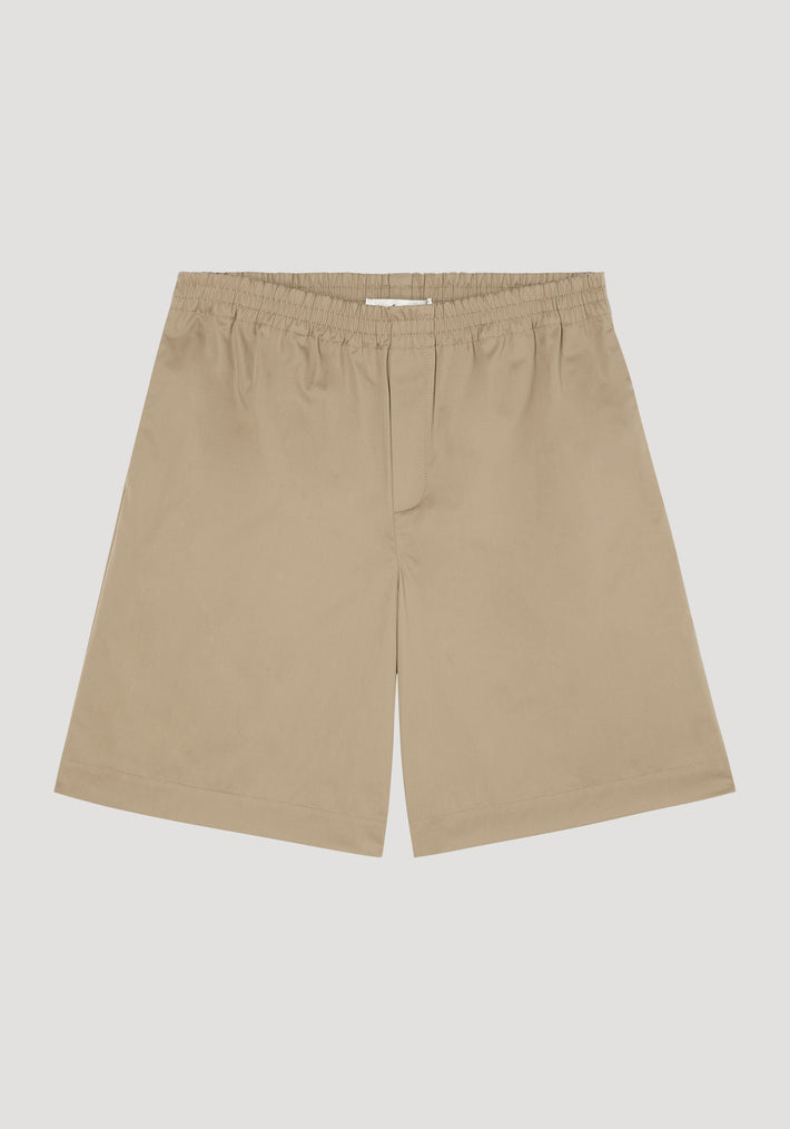 Elastic waistband shorts | toffee