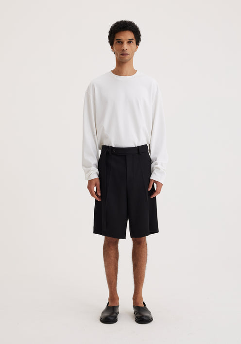 Belted tailored shorts | noir