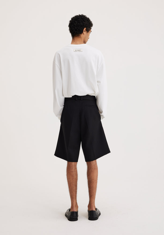 Belted tailored shorts | noir