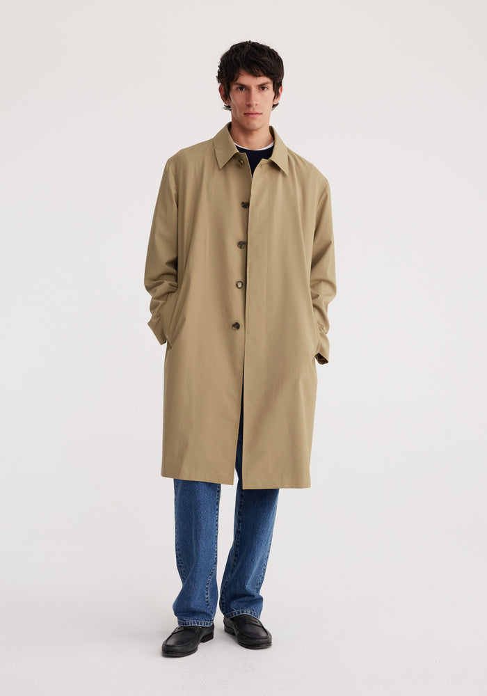 Relaxed car coat | fawn