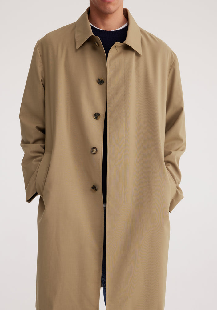 Relaxed car coat | fawn