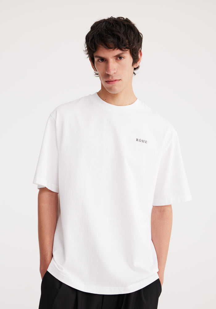 Oversized logo t-shirt | optic white
