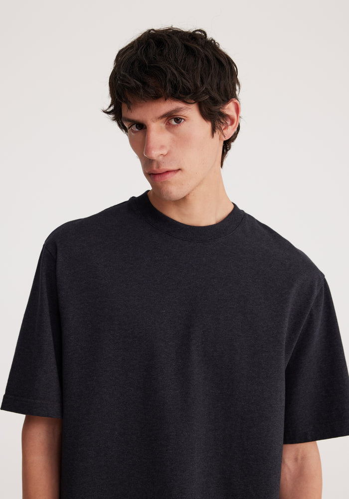 Oversized t-shirt | dark grey melange