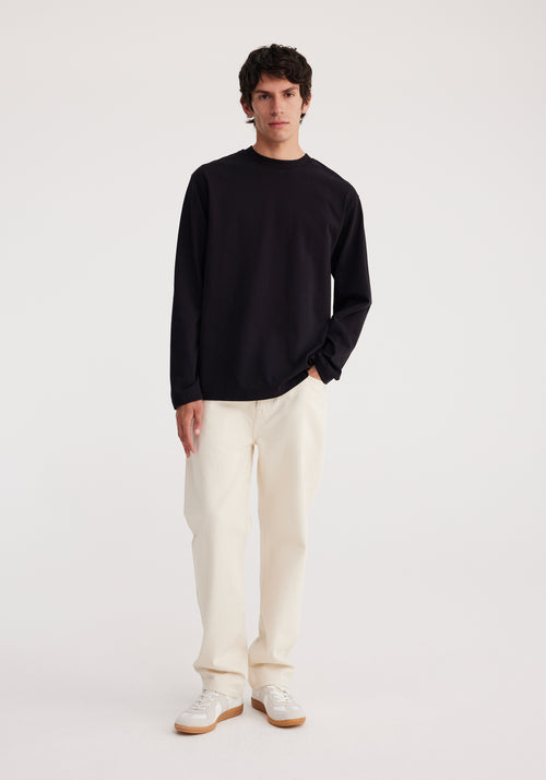 Oversized long sleeve t-shirt | black