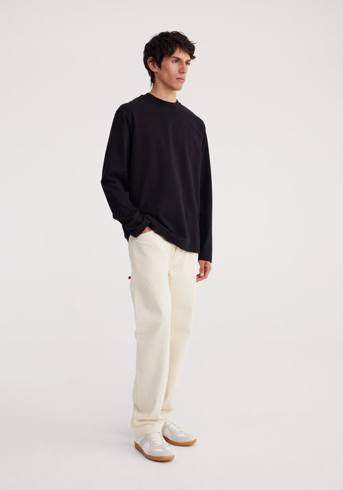 Oversized long sleeve t-shirt | black