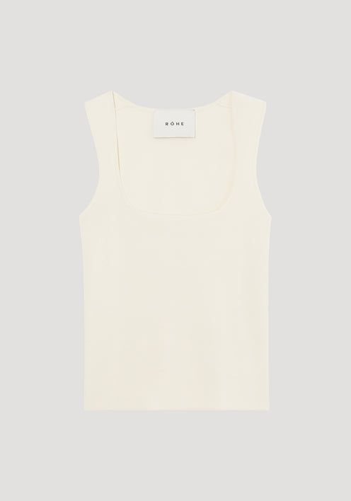 BUSTIER-SHAPED KNITTED TANKTOP
