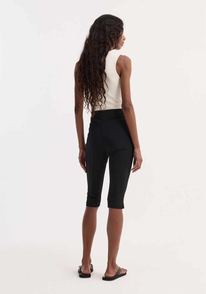 Bustier shaped knitted top | off white