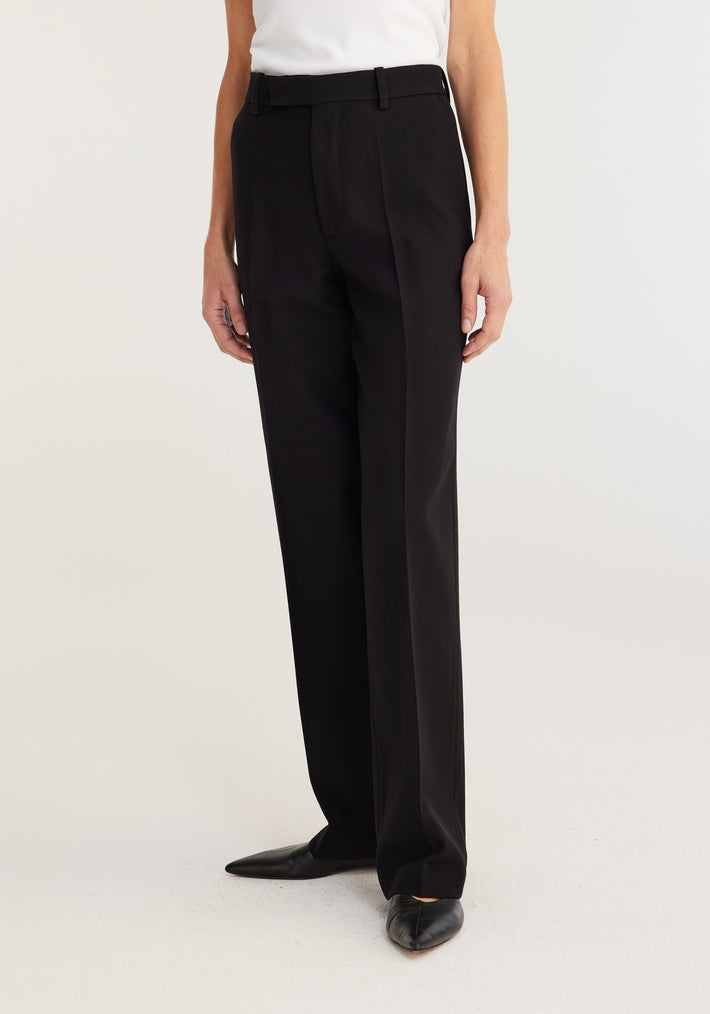 Straight leg tailored trousers | noir