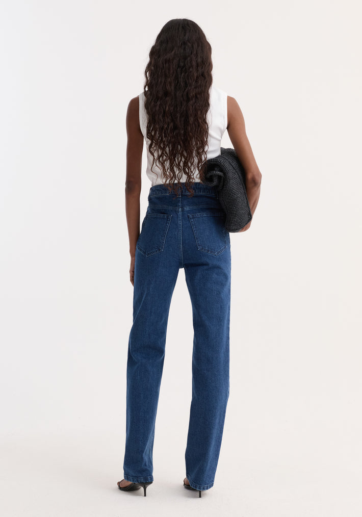 Dense rib tank top | optic white