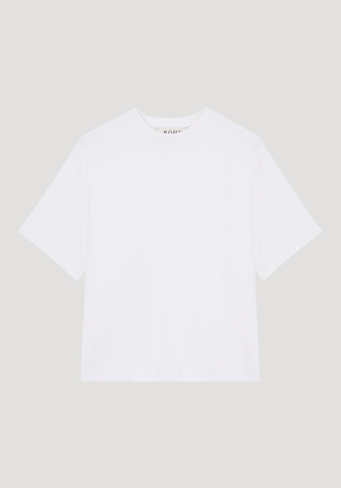 Oversized cotton t-shirt | optic white