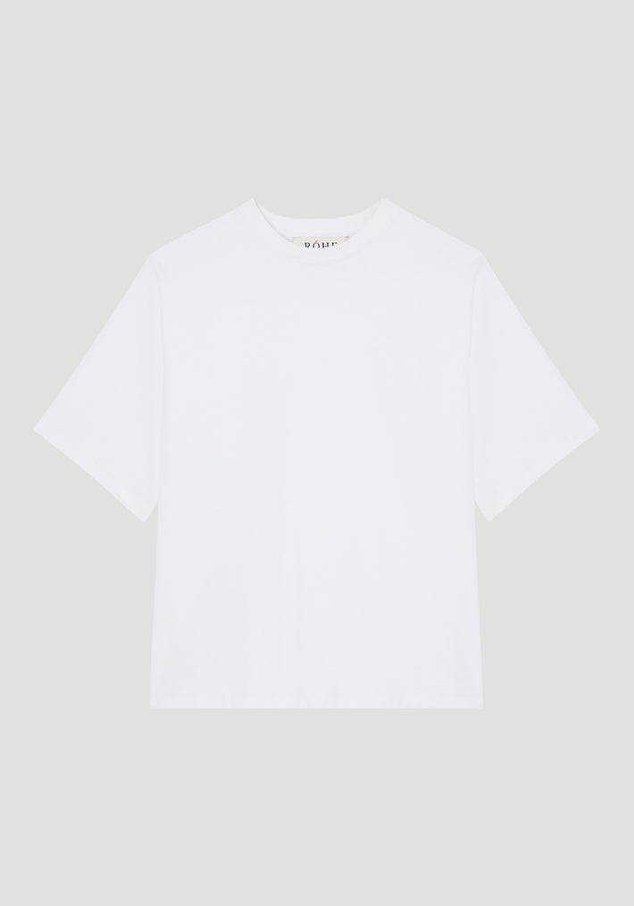 Oversized cotton t-shirt | optic white