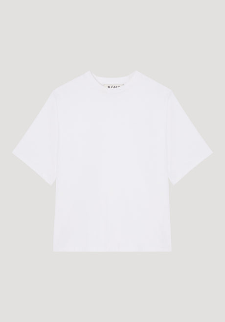 Oversized cotton t-shirt | optic white