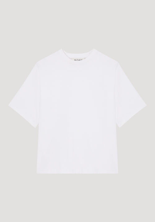 Oversized cotton t-shirt | optic white