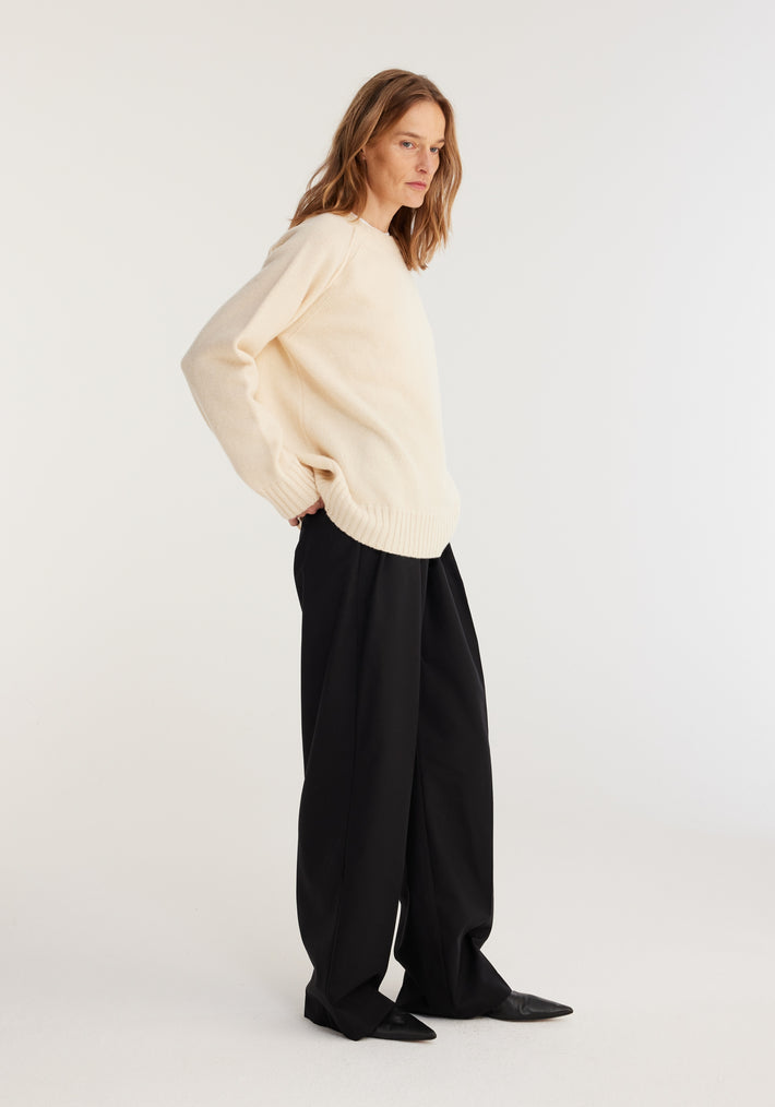Wool cashmere sweater | off-white