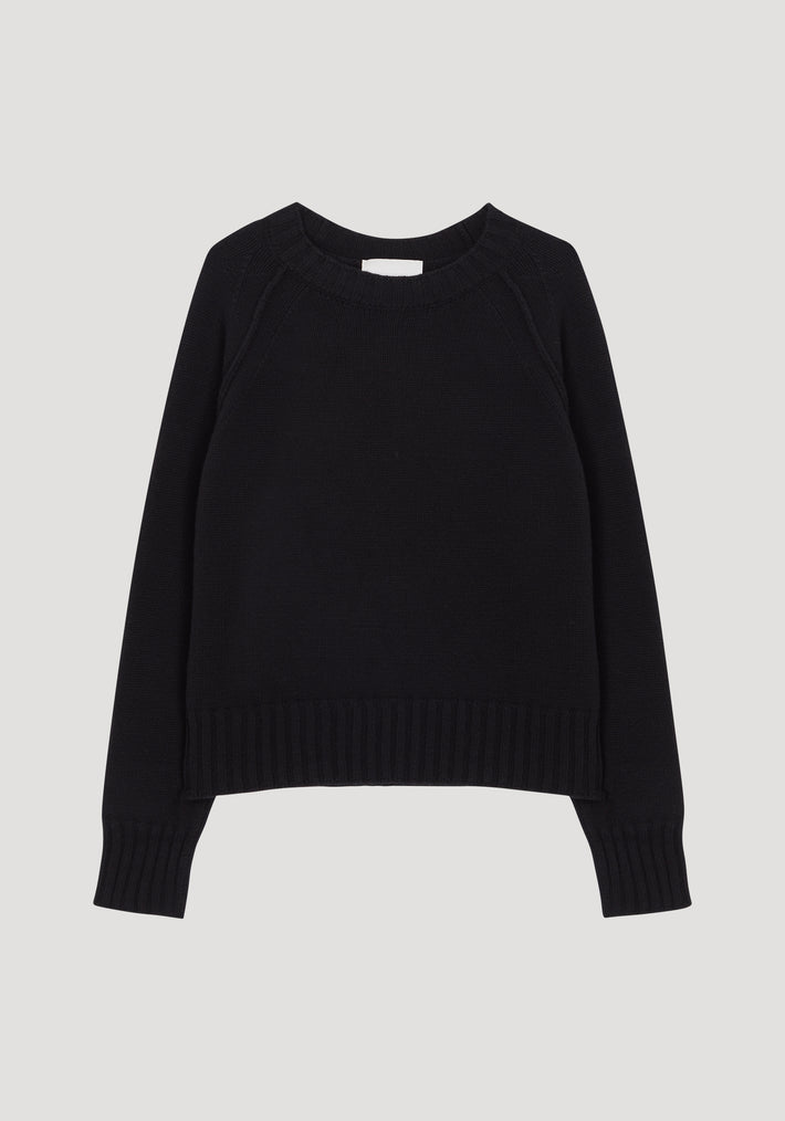 Wool cashmere sweater | noir