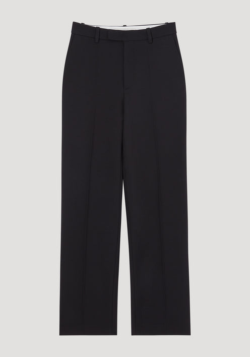 Straight leg tailored trousers | black