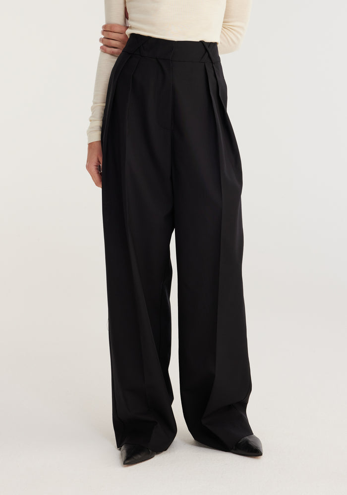 WIDE LEG TAILORED TROUSERS
