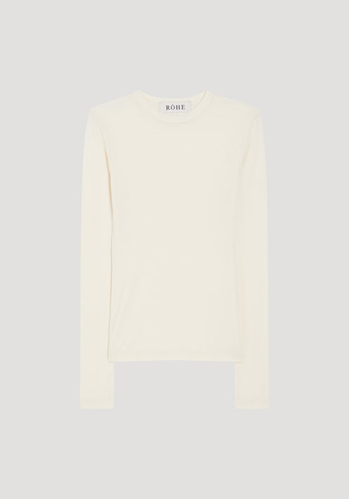 Fine merino long sleeve | off-white