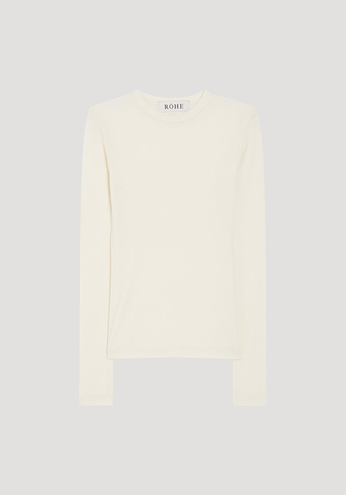 Fine merino long sleeve | off-white