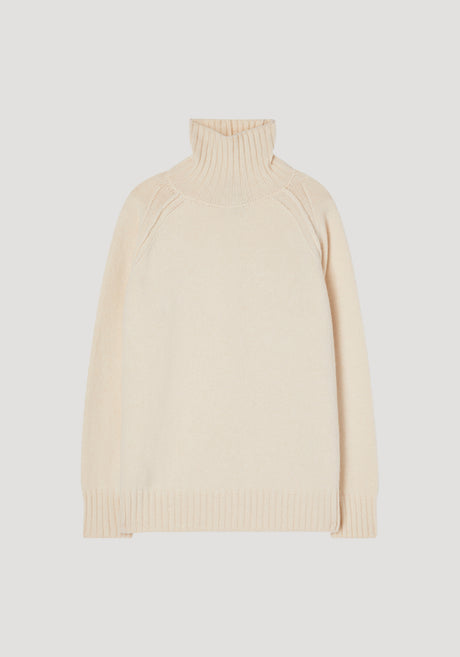 Wool cashmere turtleneck | off-white