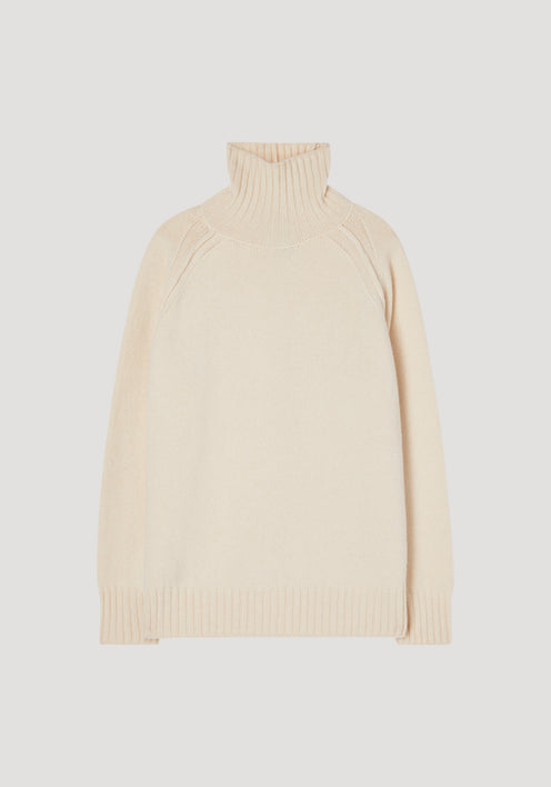 Wool cashmere turtleneck | off-white