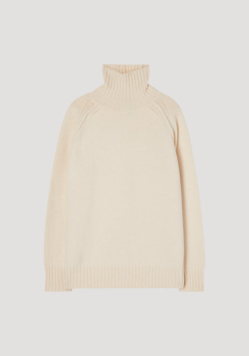 Wool cashmere turtleneck | off-white