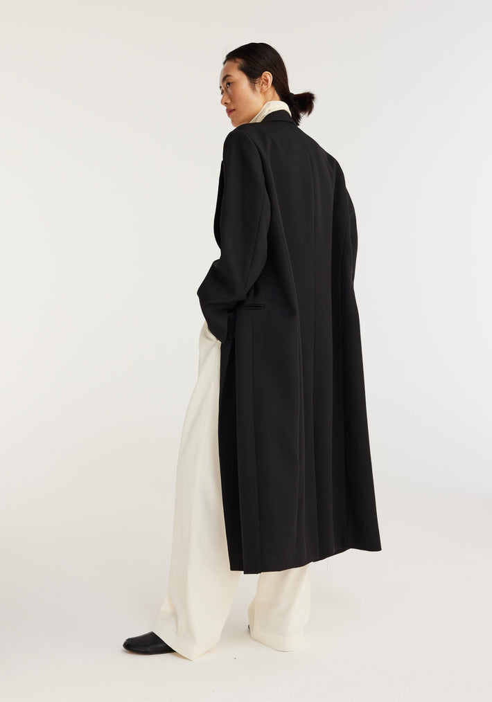 Tailored cape coat | noir