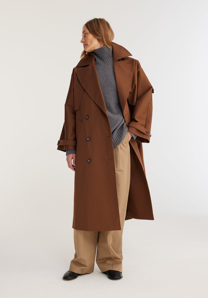Double-layer trench coat | caramel