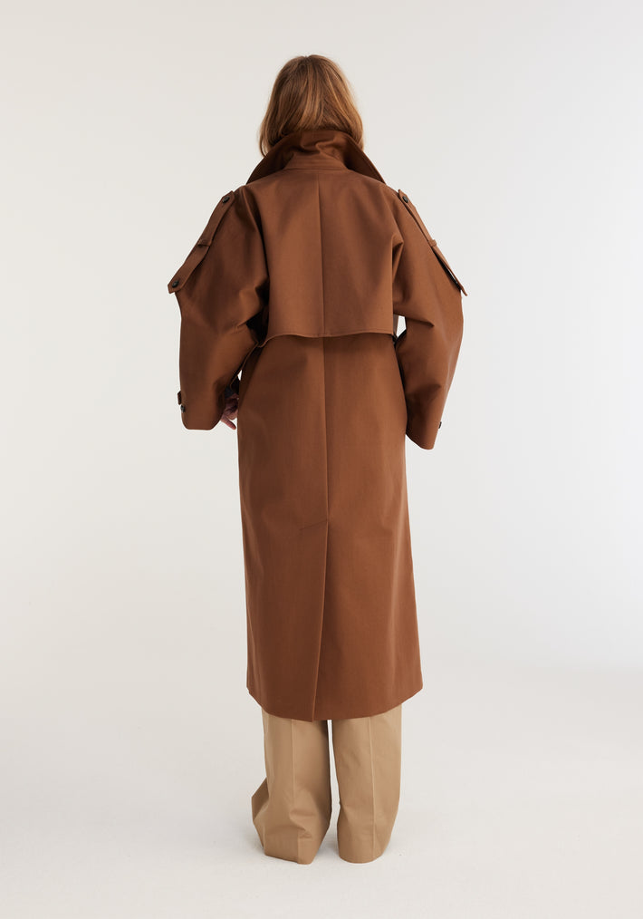 Double-layer trench coat | caramel