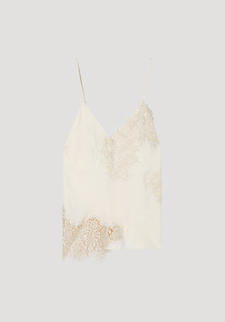 Lace camisole top | Cream (O)