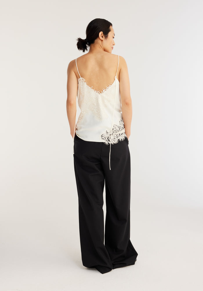 Lace camisole top | Cream (O)